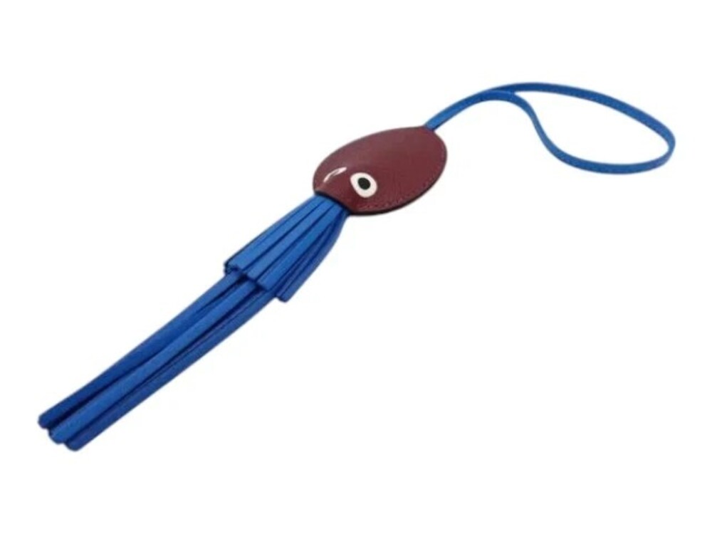 7250 - Hermes Purupu Octopus Charm Blue - new in box - One Size / Blue / Excelle